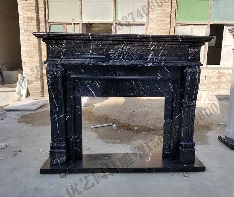 石雕壁爐架，大理石壁爐架，室內(nèi)壁爐架