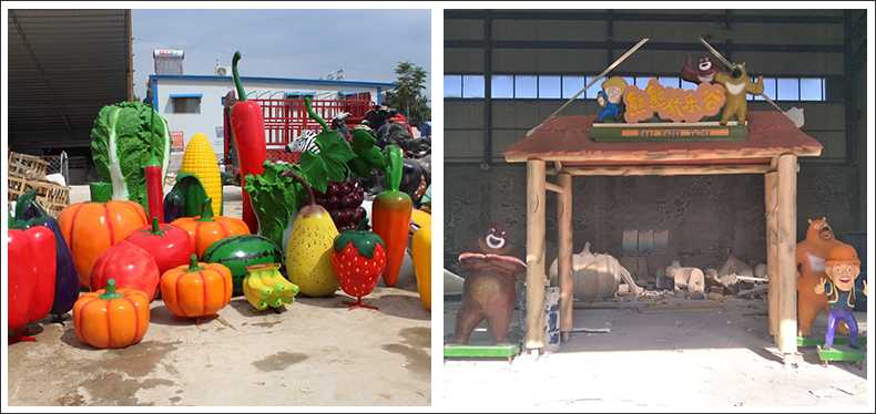 仿真蔬菜水果擺件，卡通玻璃鋼門頭