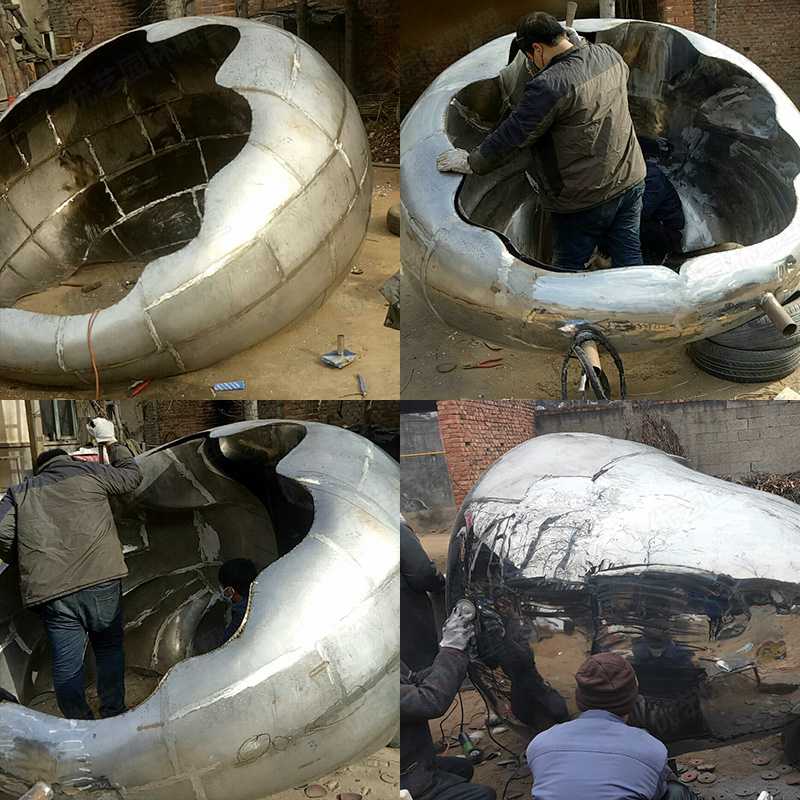 河北不銹鋼雕塑廠家，定制大型不銹鋼景觀雕塑