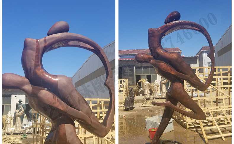 銅舞蹈人物雕塑，銅跳舞人，跳舞人物雕塑