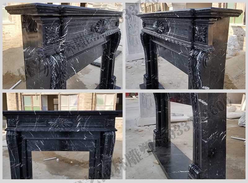 石雕壁爐架廠家，石雕壁爐架工廠，定制石雕壁爐架