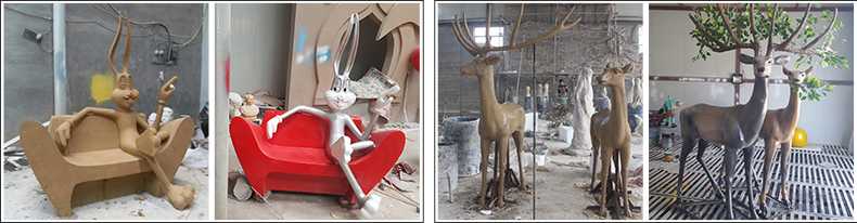 玻璃鋼雕塑制作流程，仿真景觀雕塑廠家