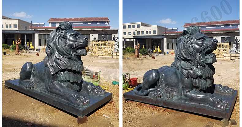 歐式匯豐銀行銅獅子雕塑，銅雕塑廠家