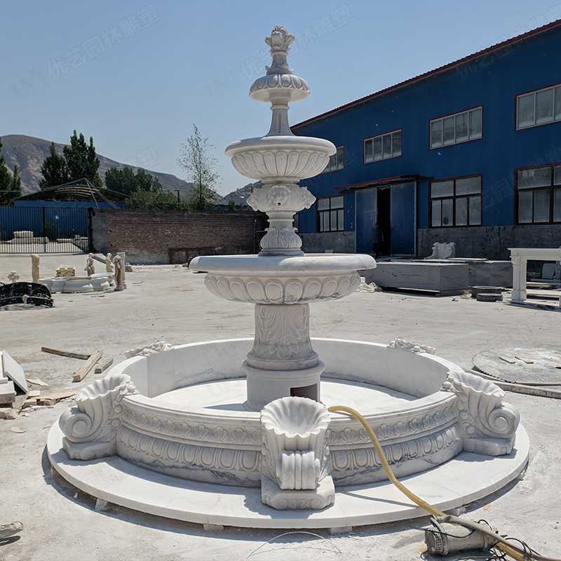 大理石噴泉，漢白玉噴泉