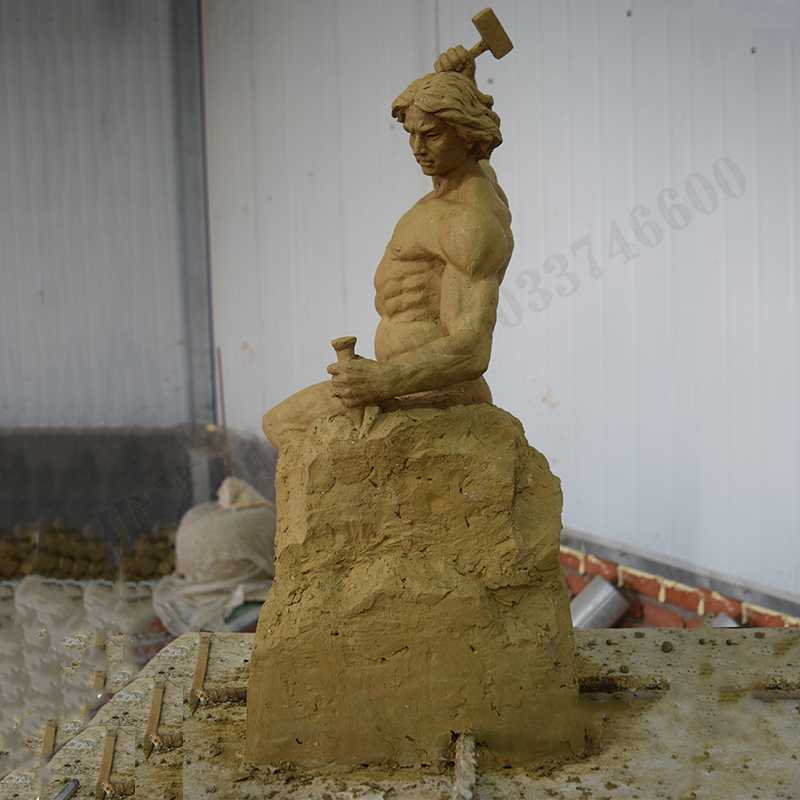 自我雕刻雕塑，自我雕刻擺件，雕刻自我