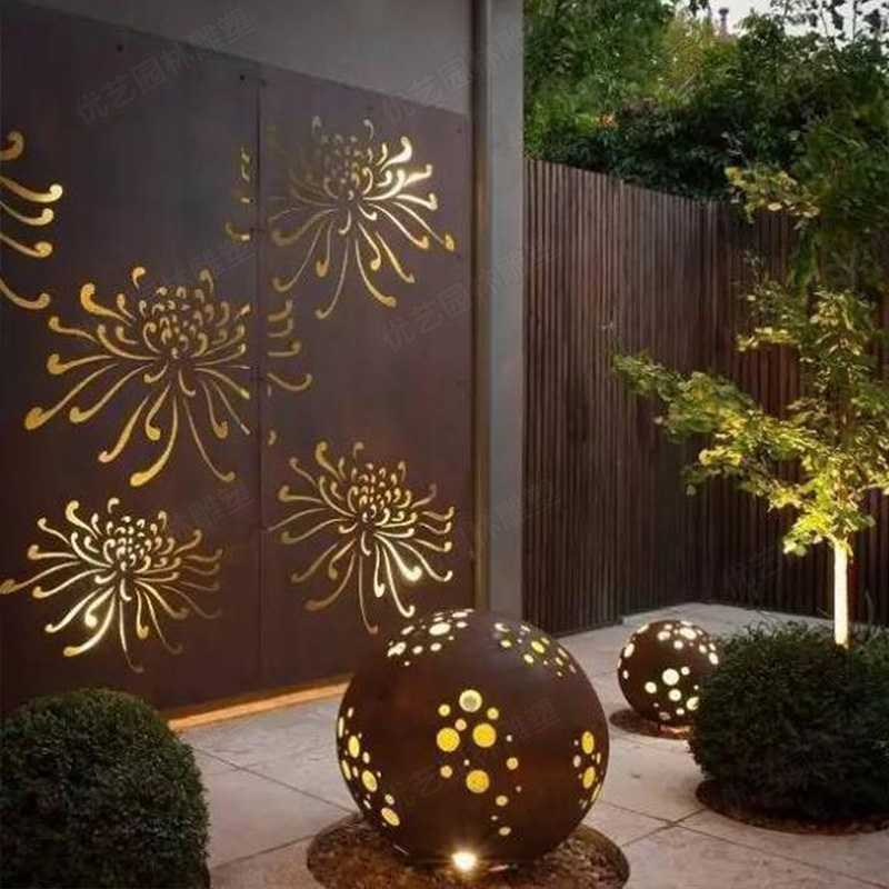 耐候鋼雕塑，景觀雕塑定制