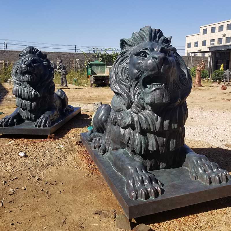 匯豐銅獅子，銅匯豐獅子，銅雕塑廠家，銅獅子廠家