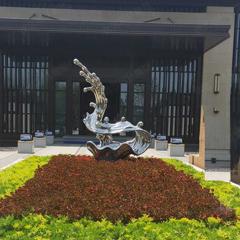 不銹鋼流水雕塑，不銹鋼雕塑廠家