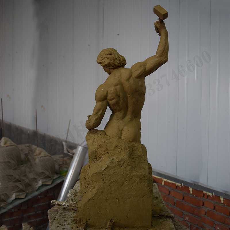 自我雕刻雕塑，雕刻自我雕塑，雕刻自己擺件