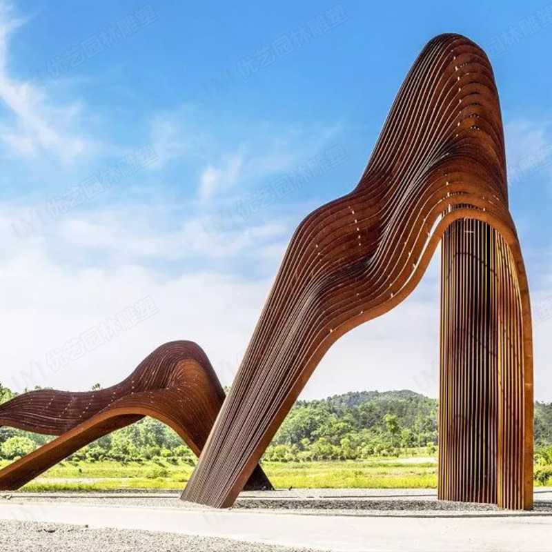 耐候鋼雕塑，耐候鋼雕塑定制